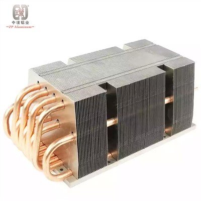 Dissipateur de chaleur à ailettes en aluminium estampé