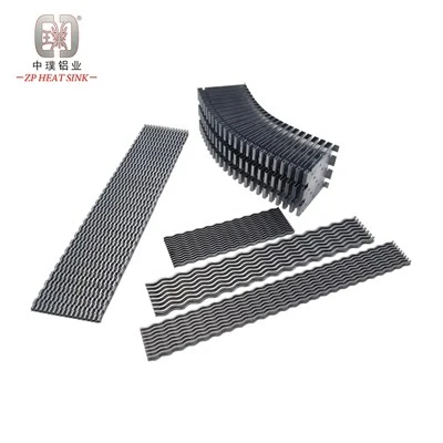 Dissipateur de chaleur à ailettes pliantes en aluminium flexible