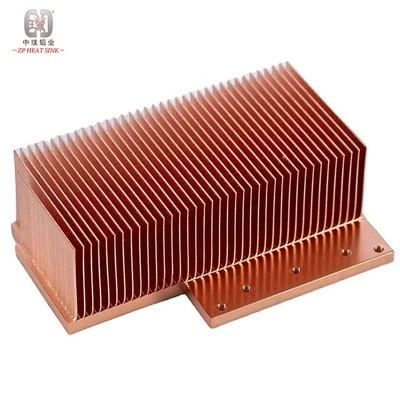 Grand dissipateur thermique en cuivre